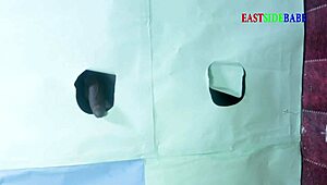 eastsidebabe patricia9ja take turns deepthroating gloryhole cocks