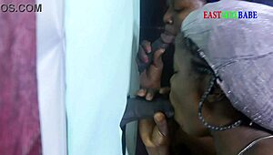 eastsidebabe patricia9ja take turns deepthroating gloryhole cocks