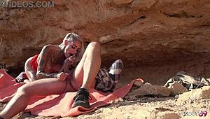 i picked up nympho sophie logan fit german milf w abs n tattoos fer public fuck