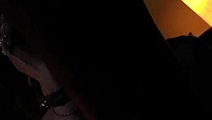 Goth femdoms gag him deep!