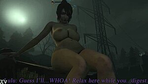 Giantess Lulu Gulps Down Liz Bobby Mackolatoo Whole!!