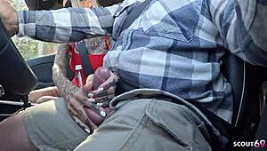 i picked up nympho sophie logan fit german milf w abs n tattoos fer public fuck