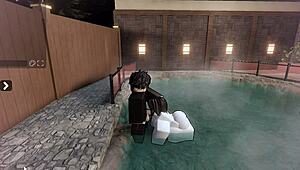 Cheating Slut Bent Over and Pounded Rough in Steamy Hot Spring