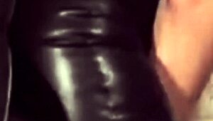 two leather-clad biker lesbians grind and cum in wild outdoor passion