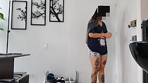 Colombian Milf Fucks Married Delivery Boy in Public Surprise