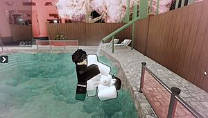 Cheating Slut Bent Over and Pounded Rough in Steamy Hot Spring