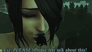 Giantess Lulu Gulps Down Liz Bobby Mackolatoo Whole!!