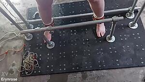 im bound in metal chains begging master to let me cum so bad!!