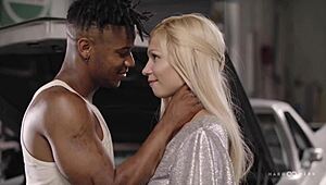 blonde babe bent over in car for hard gangbang double penetration deepthroat and doggystyle by hardwerk crew