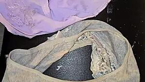 Hey! Found Step Daughter's Dirty Panties and Bras in the Garbage Can!