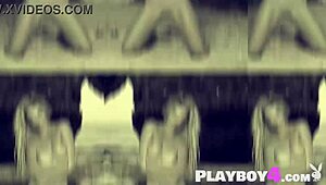 Sexy Blonde Milf Anika Shay Strips Lingerie Outdoors for Playboy Tease