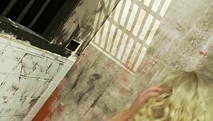 omg cindy behr takes that monster cock deep in gloryhole swallowing every drop wet