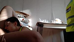 girls, wanna join this hot police lesbian threesome for some pussy licking orgasms?