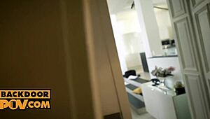 pov ass fucking this fit brunette burglar slut stacy bloom hard 🍑😈