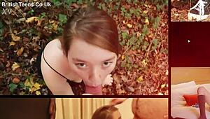 British Teen Delivers Intense Interracial Blowjob Handjob Cumshot