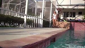 Mature Vicky Vette teases with huge tits pussy lips in lesbian play