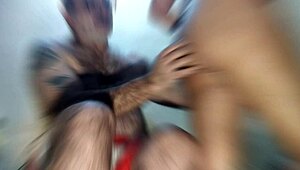 Quick pussy fuck after two rounds leaves her craving more cum