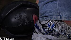 cutie bent over for brutal caning punishment