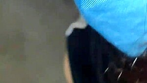 Cheating argentinian neighbor fucked raw on terrace behind hubby