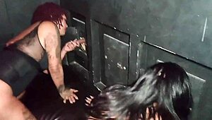 whoa check out this bbw wife getting wild in the gloryhole sucking unknown cocks 😍🍆