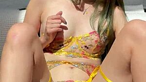 Who wouldn't watch this cute Russian teen masturbate wet in sexy underwear?