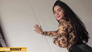 Big ass Colombian teen railed hard during fake amateur casting domination