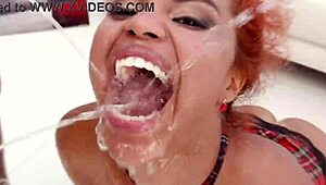 Nympho Student Selva Drenched in Piss Showers During Brutal DP Face Fucking sz2929