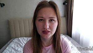 Alexia Branson's First Homemade Anal Pounding Ends with Cum on Ass