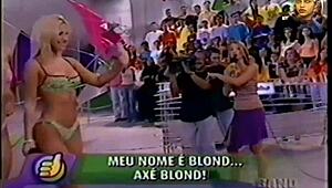 Team Axe Blonde Rips Clothes in Super Positive Brazilian Strip