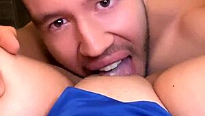 my sister-in-law daniela gomez's juicy big naturals feel amazing wrapped around my cock for titjob