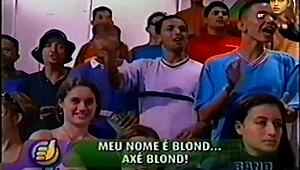 Team Axe Blonde Rips Clothes in Super Positive Brazilian Strip