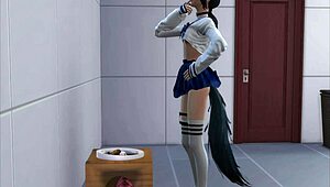 fuck yes licking pussy deep in the toilet for wild cunnilingus action!