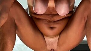 your stepmom spreads wide, takes young cock deep in her gaping milf pussy.