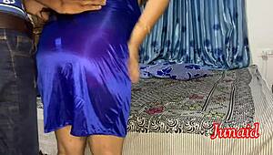 Slim Indian Boy Ignites Hot Sexy Indian Girl's Bedroom Desires Fully