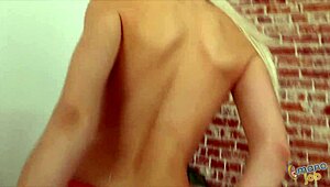 so i walk into this casting couch spot with cute petite blonde elsa jean on the sofa