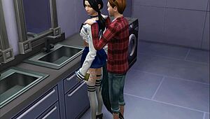 fuck yes licking pussy deep in the toilet for wild cunnilingus action!