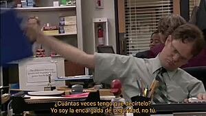 Shaved Shemale Works Late Handling Hairless Office Duties After Hours