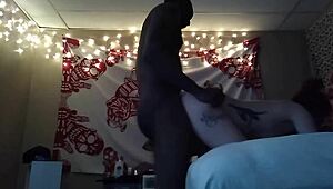 thick redhead tattooed babe bent over for bbc doggystyle pounding 😩💦
