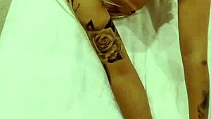 Monika Fox's wet pierced nipples crave that golden shower mouthful cum