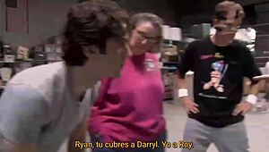 Shaved Shemale Works Late Handling Hairless Office Duties After Hours