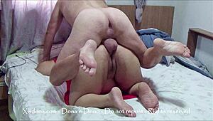 big balls dude pounds fat stepmom's pussy hard