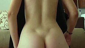 Petite 18+ teen Aprill gags on rough deepthroat face fuck domination