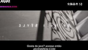 These Japanese brothel babes with big tits take on group creampie action from eager clients