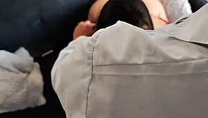 antonella hangs with her halloween masked roommate michael in the dorm