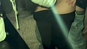 i sneak quick fuck with my best friend's skinny brunette girlfriend in tight leggings at the party