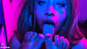 Smoking but craving your feet worship nonstop.