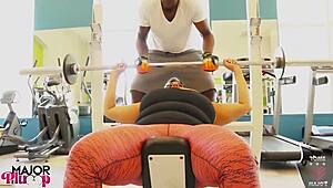 rome pounds sofia's big ass hard for that post-workout protein load