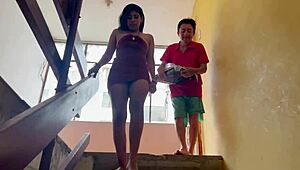 i drill big ass plumber neighbor's wet pussy homemade!