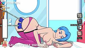 jinx league legends hentai rule34 double dildo anal pussy pen squirting orgasm hole house 😱💦