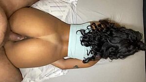 pretty young brazilian wife squirts for real on her husband's throbbing cock